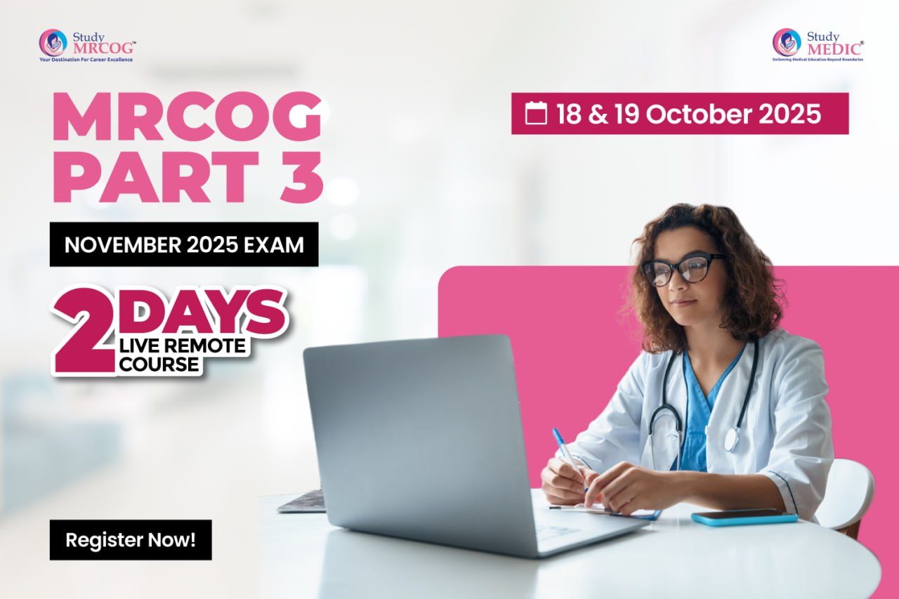 MRCOG Part 3 - 2 Days Live Remote Course <br> CPD Points : 16