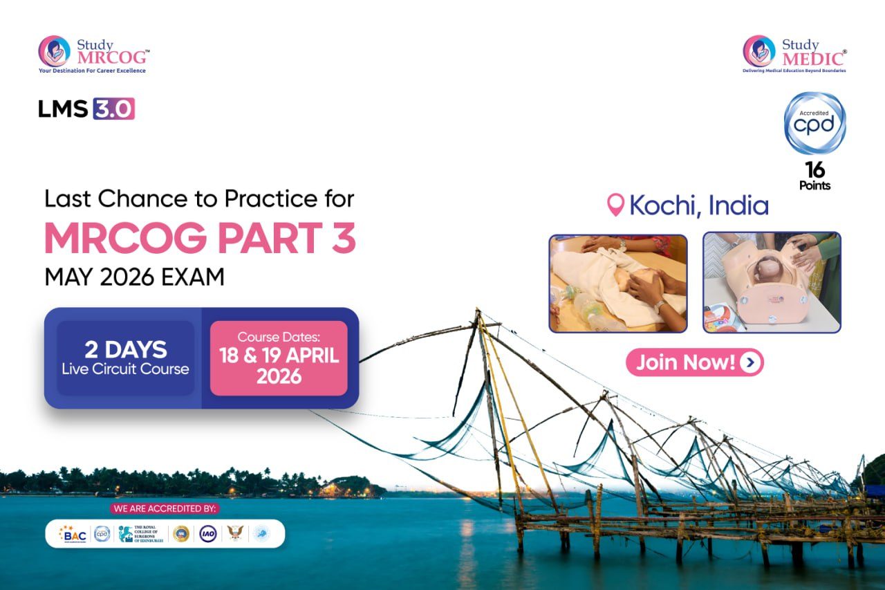 MRCOG Part 3 - 2 Days Live Onsite Kochi
