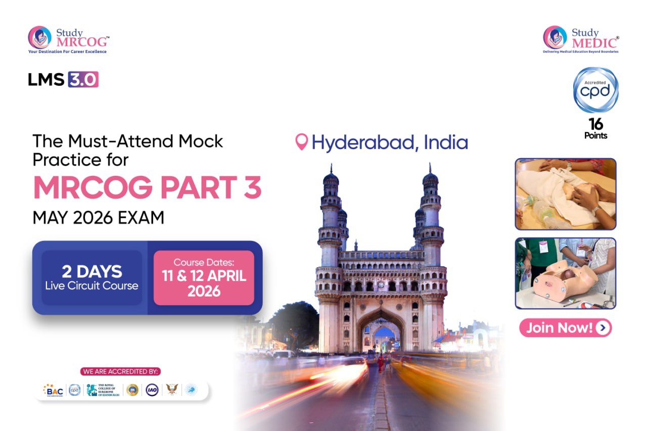 MRCOG Part 3 - 2 Days Live Onsite Hyderabad