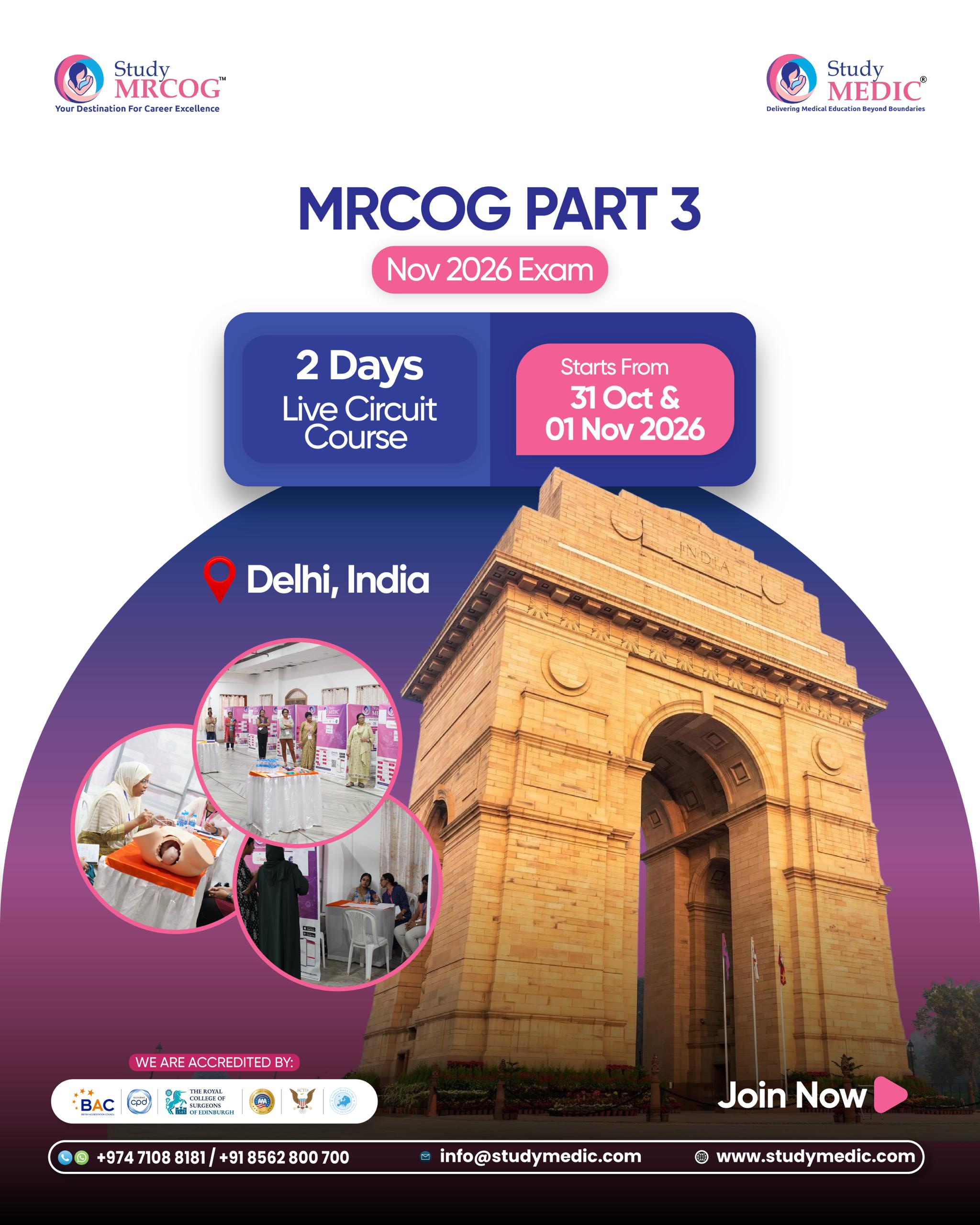 MRCOG Part 3 Live Mumbai