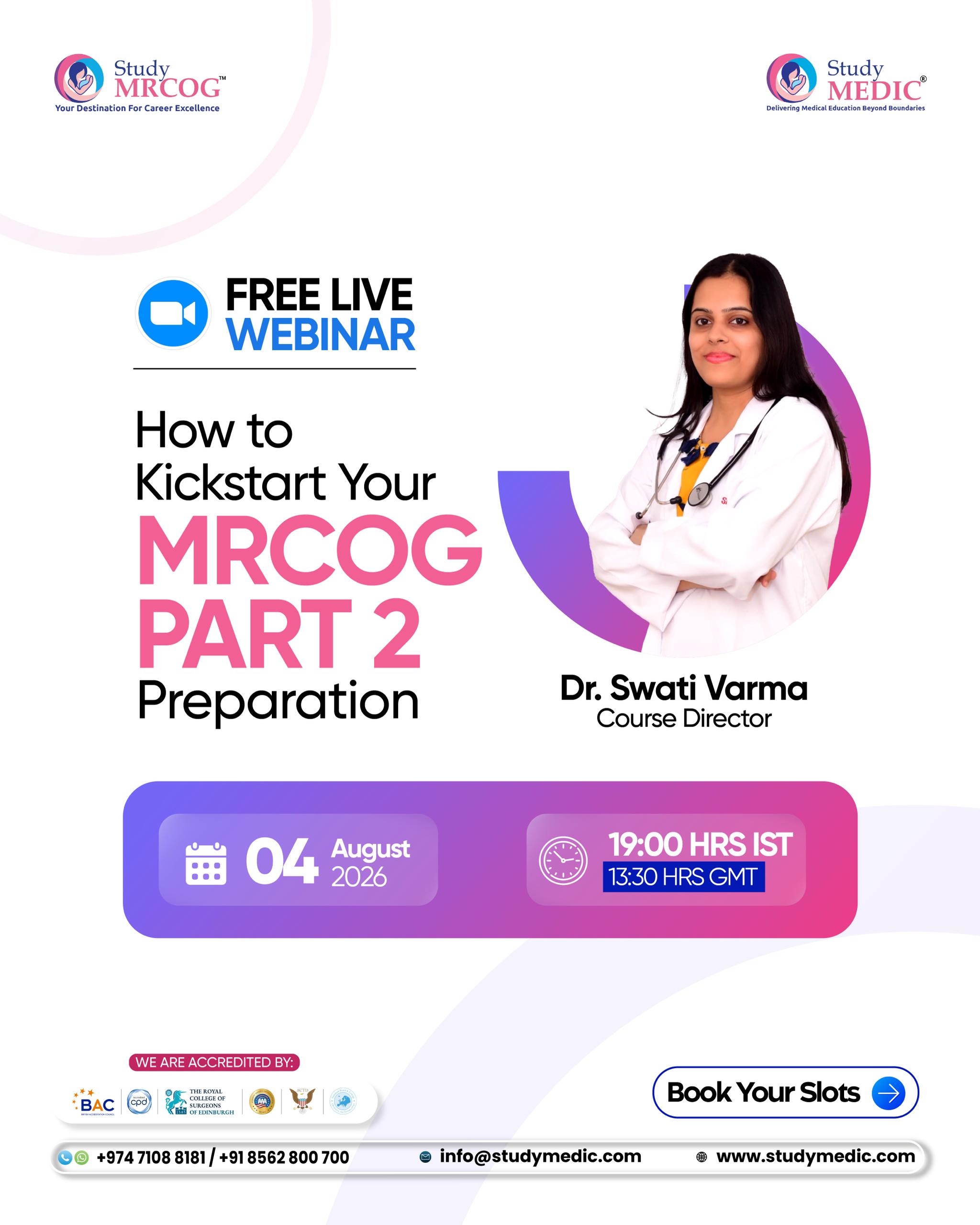 MRCOG Part 1 PowerPrep Session June 2026 flyer