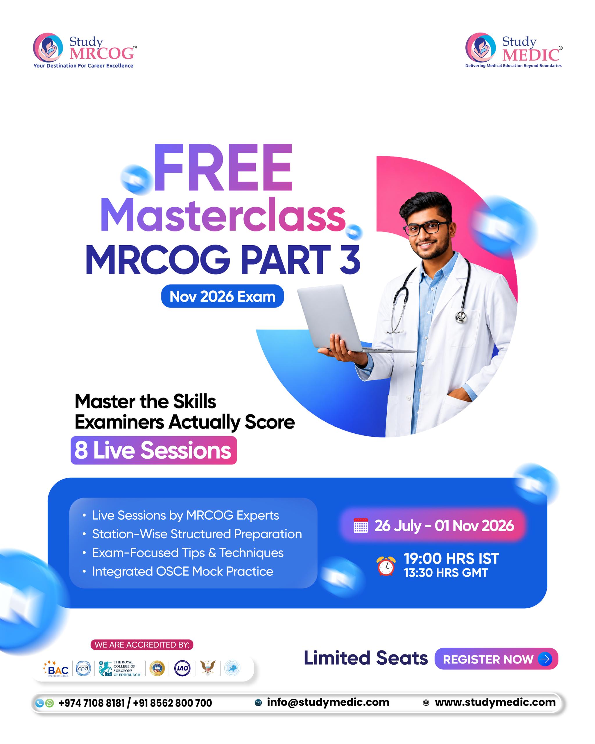 MRCOG Part 1 PowerPrep Session June 2026 flyer